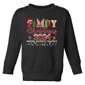 Family Christmas 2024 Matching Squad Santa Elf Funny Xmas Toddler Sweatshirt