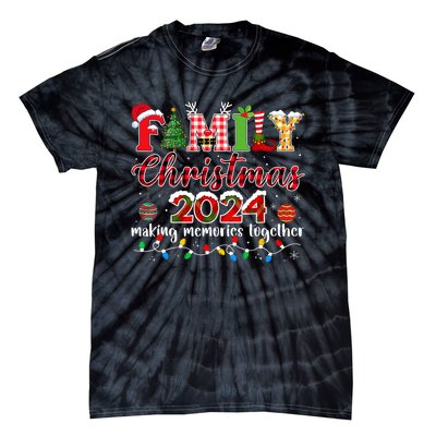 Family Christmas 2024 Matching Squad Santa Elf Funny Xmas Tie-Dye T-Shirt