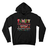 Family Christmas 2024 Matching Squad Santa Elf Funny Xmas Tall Hoodie