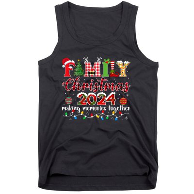 Family Christmas 2024 Matching Squad Santa Elf Funny Xmas Tank Top