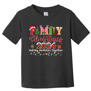 Family Christmas 2024 Matching Squad Santa Elf Funny Xmas Toddler T-Shirt