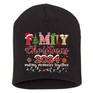 Family Christmas 2024 Matching Squad Santa Elf Funny Xmas Short Acrylic Beanie