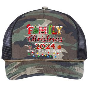 Family Christmas 2024 Matching Squad Santa Elf Funny Xmas Retro Rope Trucker Hat Cap