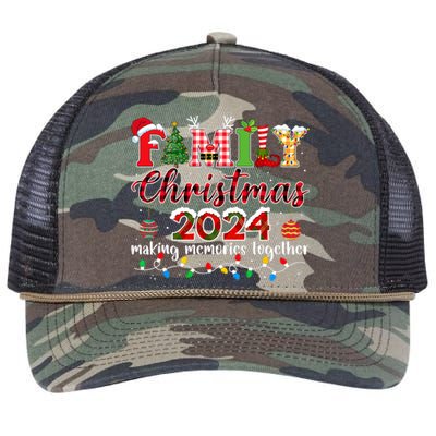 Family Christmas 2024 Matching Squad Santa Elf Funny Xmas Retro Rope Trucker Hat Cap