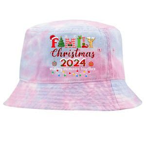 Family Christmas 2024 Matching Squad Santa Elf Funny Xmas Tie-Dyed Bucket Hat