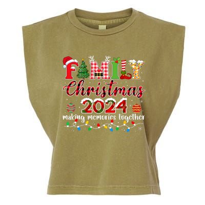 Family Christmas 2024 Matching Squad Santa Elf Funny Xmas Garment-Dyed Women's Muscle Tee