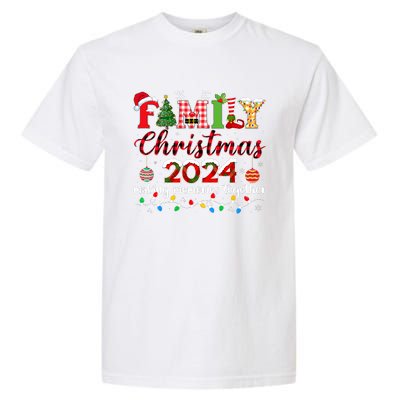 Family Christmas 2024 Matching Squad Santa Elf Funny Xmas Garment-Dyed Heavyweight T-Shirt