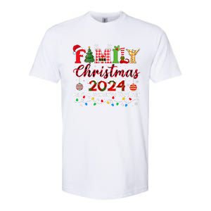 Family Christmas 2024 Matching Squad Santa Elf Funny Xmas Softstyle CVC T-Shirt