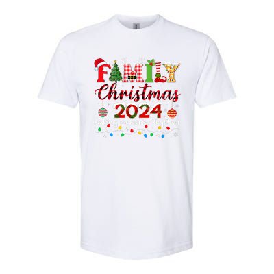 Family Christmas 2024 Matching Squad Santa Elf Funny Xmas Softstyle CVC T-Shirt