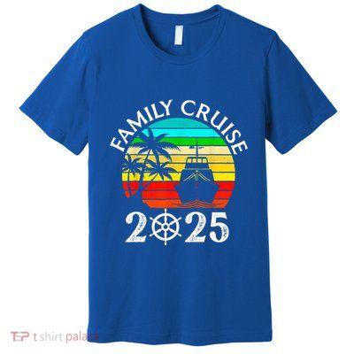 Family Cruise 2025 Vacation Trip Cruising Family Matching Premium T-Shirt