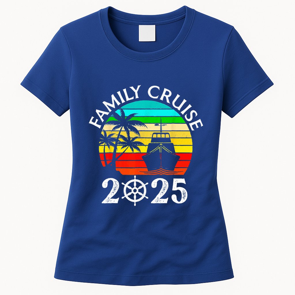 Family Cruise 2025 Vacation Trip Cruising Family Matching Womens T-Shirt