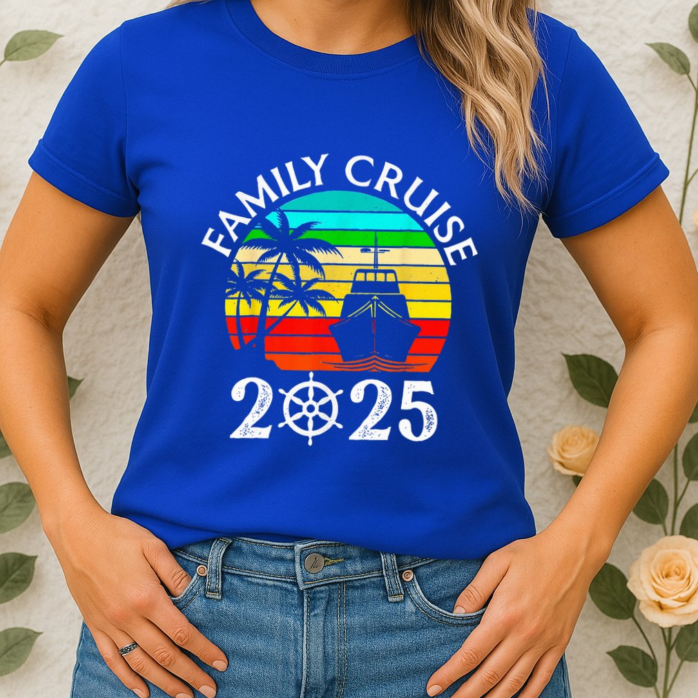 Family Cruise 2025 Vacation Trip Cruising Family Matching Womens T-Shirt