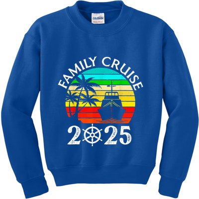 Family Cruise 2025 Vacation Trip Cruising Family Matching Kids Sweatshirt