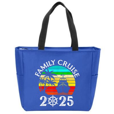 Family Cruise 2025 Vacation Trip Cruising Family Matching Zip Tote Bag