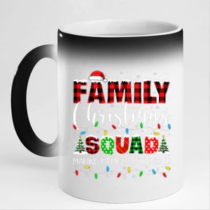 Family Christmas 2024 Matching Squad Xmas 11oz Black Color Changing Mug