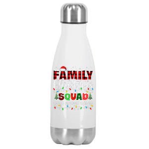 Family Christmas 2024 Matching Squad Xmas Stainless Steel Insulated Water Bottle