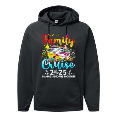 Family Cruise 2025 Family Vacation Matching 2025 Performance Fleece Hoodie