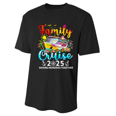 Family Cruise 2025 Family Vacation Matching 2025 Performance Sprint T-Shirt