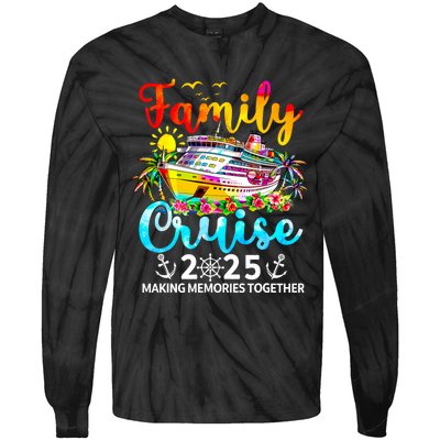 Family Cruise 2025 Family Vacation Matching 2025 Tie-Dye Long Sleeve Shirt