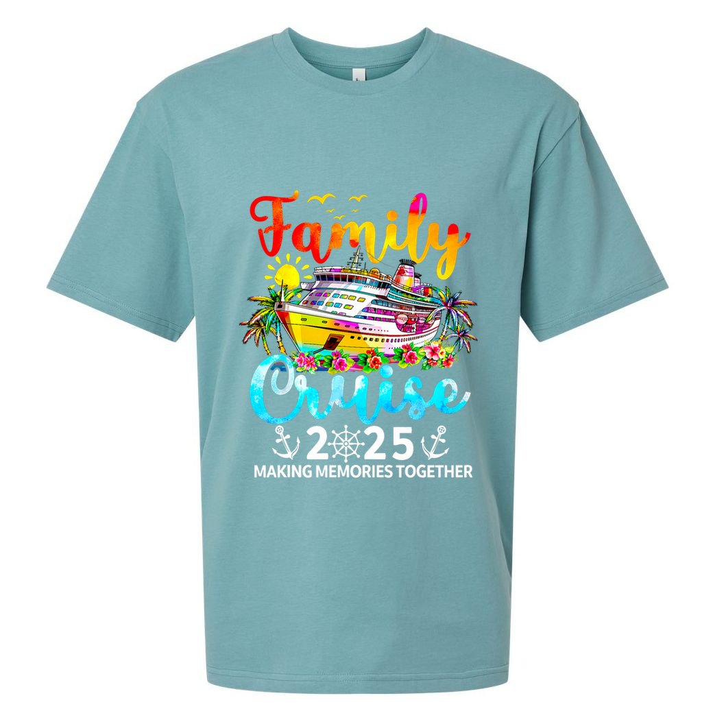 Family Cruise 2025 Family Vacation Matching 2025 Sueded Cloud Jersey T-Shirt