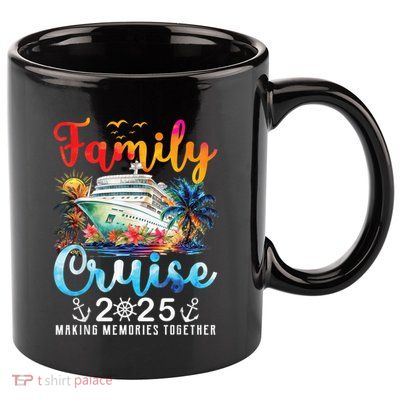 Family Cruise 2025 Vacation Trip Family Matching Cruise Ship 11oz C Handle Ceramic Mug