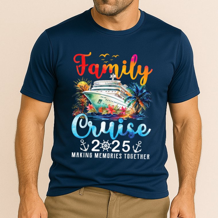 Family Cruise 2025 Vacation Trip Family Matching Cruise Ship Cooling Performance Crew T-Shirt