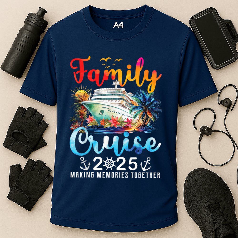 Family Cruise 2025 Vacation Trip Family Matching Cruise Ship Cooling Performance Crew T-Shirt