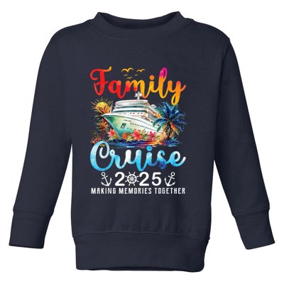 Family Cruise 2025 Vacation Trip Family Matching Cruise Ship Toddler Sweatshirt