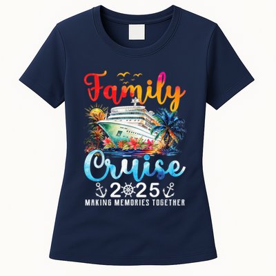 Family Cruise 2025 Vacation Trip Family Matching Cruise Ship Womens T-Shirt
