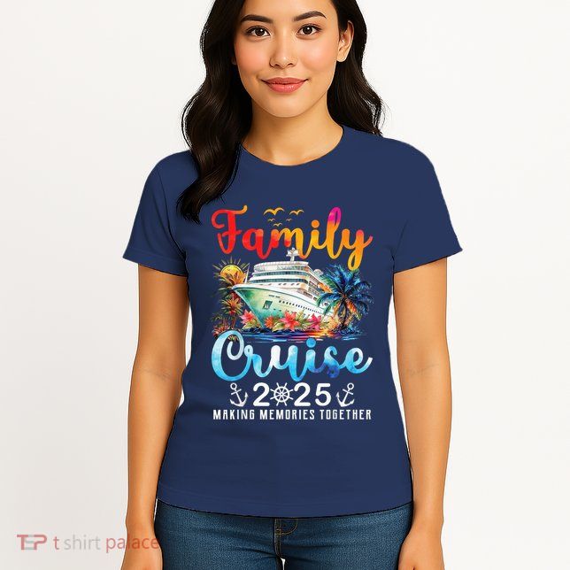 Family Cruise 2025 Vacation Trip Family Matching Cruise Ship Womens T-Shirt