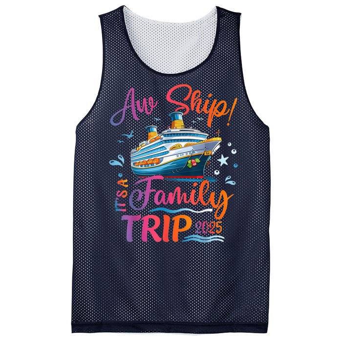 Family Cruise 2025 Aw Ship ItS Family Trip 2025 Mesh Reversible Basketball Jersey Tank