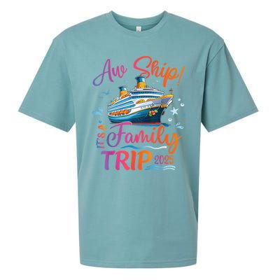 Family Cruise 2025 Aw Ship ItS Family Trip 2025 Sueded Cloud Jersey T-Shirt