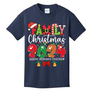 Family Christmas 2024 Matching Outfit Xmas Santa Hat Pajamas Kids T-Shirt