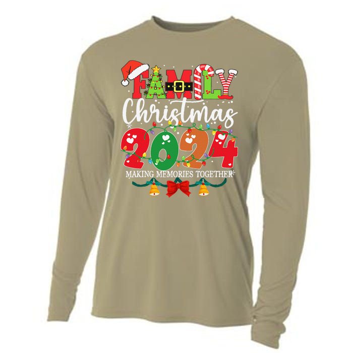 Family Christmas 2024 Matching Outfit Xmas Santa Hat Pajamas Cooling Performance Long Sleeve Crew