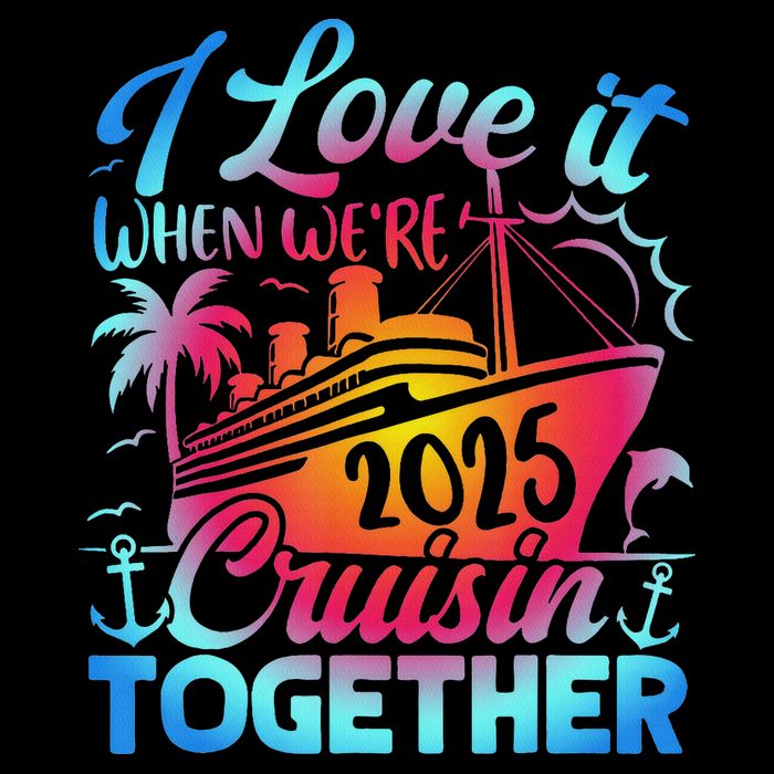 Family Cruise 2025 I Love It When We're Cruisin' Together Cooling Performance Crew T-Shirt