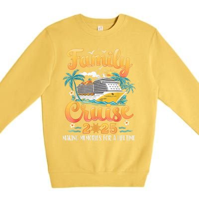 Family Cruise 2025 Cruise Squad Party Family Group Matching Premium Crewneck Sweatshirt