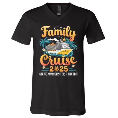 Family Cruise 2025 Cruise Squad Party Family Group Matching V-Neck T-Shirt