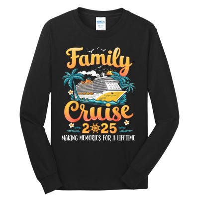 Family Cruise 2025 Cruise Squad Party Family Group Matching Tall Long Sleeve T-Shirt