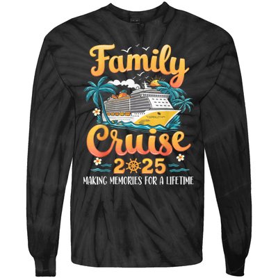 Family Cruise 2025 Cruise Squad Party Family Group Matching Tie-Dye Long Sleeve Shirt