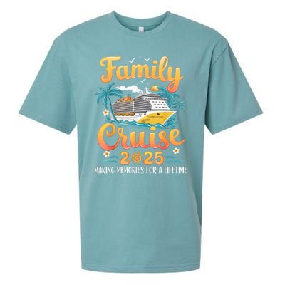 Family Cruise 2025 Cruise Squad Party Family Group Matching Sueded Cloud Jersey T-Shirt