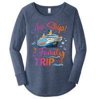 Family Cruise 2025 Aw Ship ItS Family Trip 2025 Women's Perfect Tri Tunic Long Sleeve Shirt