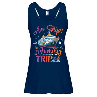 Family Cruise 2025 Aw Ship ItS Family Trip 2025 Ladies Essential Flowy Tank