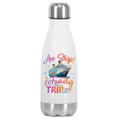 Family Cruise 2025 Aw Ship ItS Family Trip 2025 Stainless Steel Insulated Water Bottle