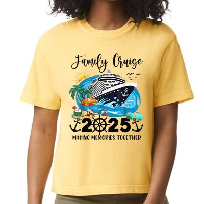Family Cruise 2025 Family Matching Cruise Ship Vacation Trip Comfort Colors Boxy T-Shirt