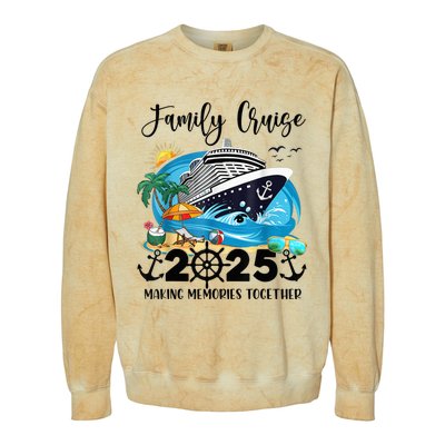 Family Cruise 2025 Family Matching Cruise Ship Vacation Trip Colorblast Crewneck Sweatshirt