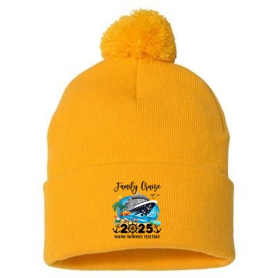 Family Cruise 2025 Family Matching Cruise Ship Vacation Trip Pom Pom 12in Knit Beanie