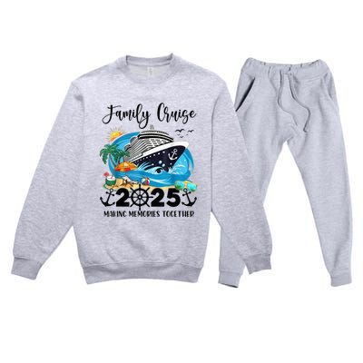 Family Cruise 2025 Family Matching Cruise Ship Vacation Trip Premium Crewneck Sweatsuit Set