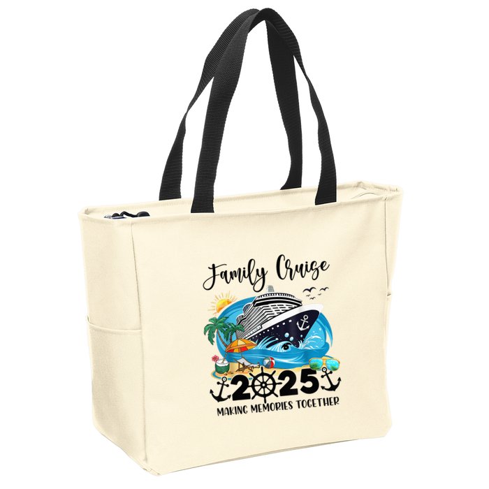 Family Cruise 2025 Family Matching Cruise Ship Vacation Trip Zip Tote Bag
