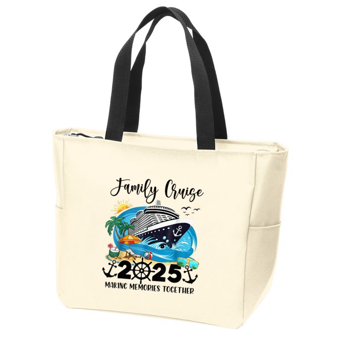 Family Cruise 2025 Family Matching Cruise Ship Vacation Trip Zip Tote Bag