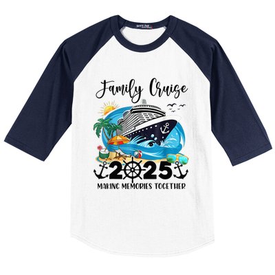 Family Cruise 2025 Family Matching Cruise Ship Vacation Trip Baseball Sleeve Shirt